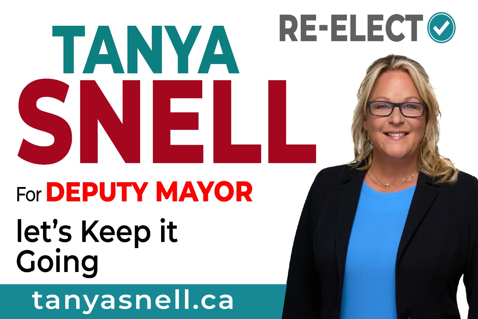 Tanya Snell For Deputy Mayor Wasaga BeachSign