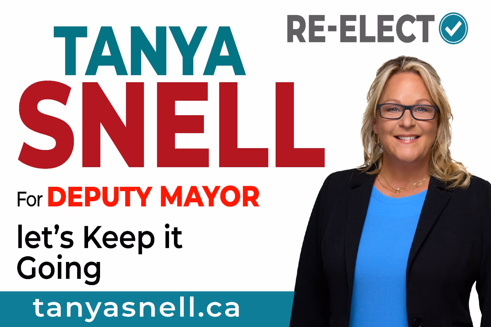 Tanya Snell For Deputy Mayor Wasaga BeachSign